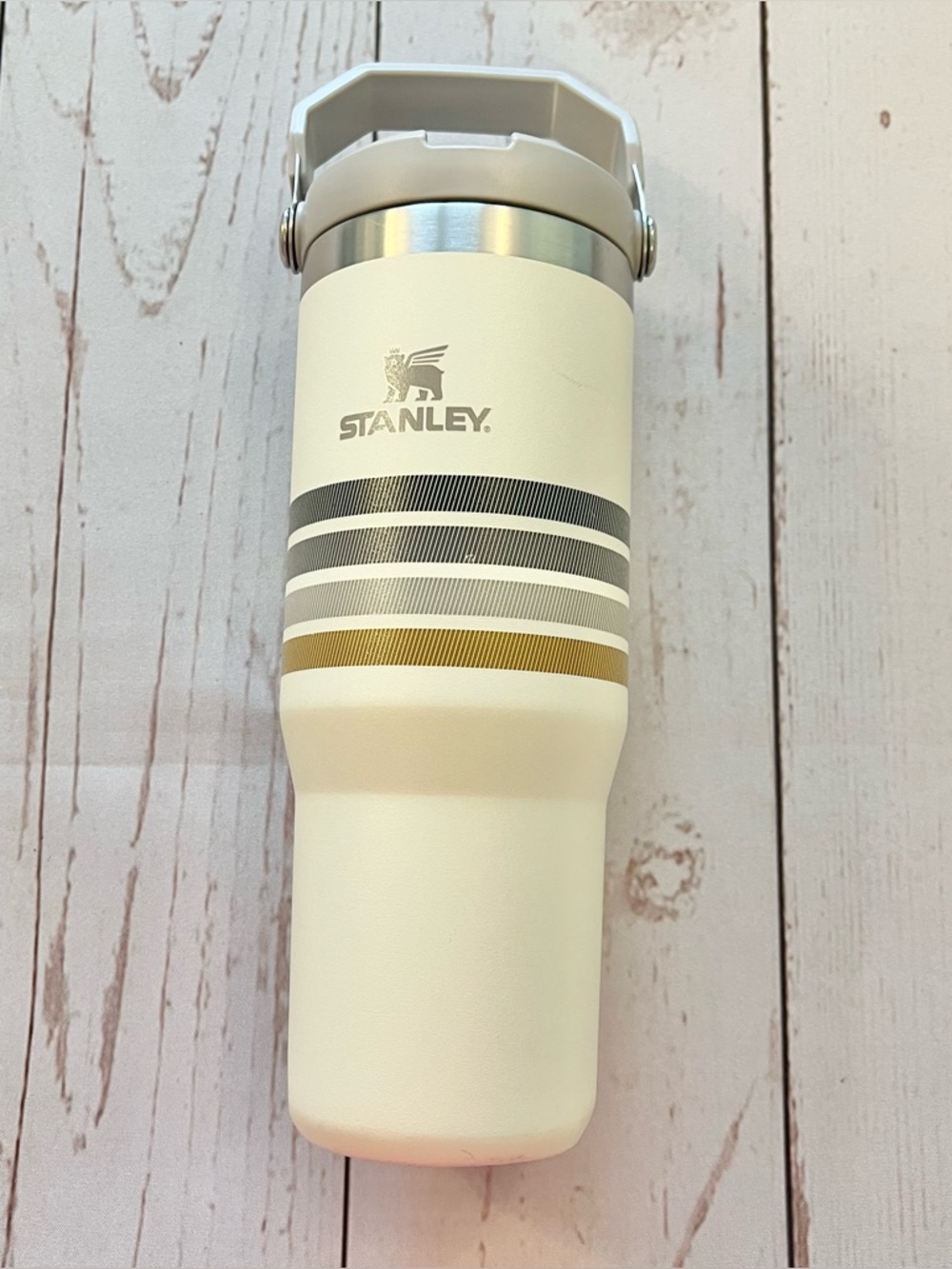 Cream & Brown 30 oz Stanley Tumbler